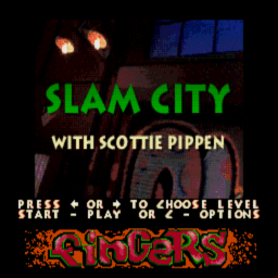 Slam City With Scottie Pippen (U) (CD 1of4 - Fingers) Title Screen